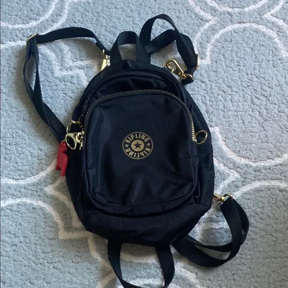 Kipling | Bags | Kipling Black Backpack With Gold Accents  display picture 2